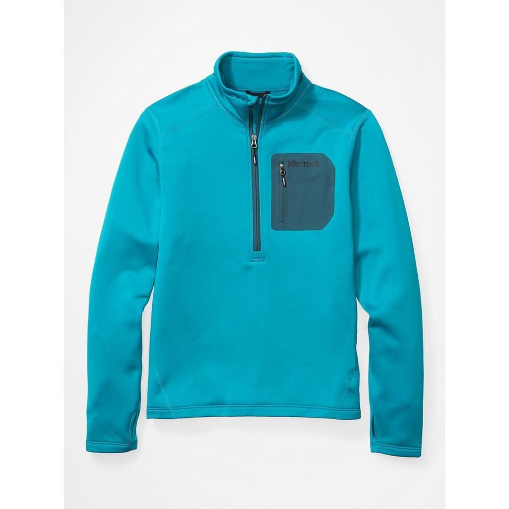 Marmot Men's Olden Polartec 1/2 Zip Pullover Fleece, XXL, Enamel Blue